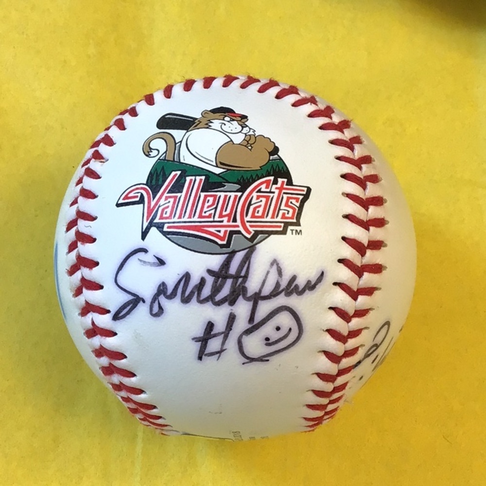 Valley Cats Autographed Baseball, hardball 2018 game . As shown, great condition